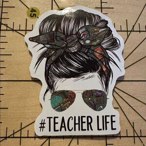 💜13/$13 +Bundle Sticker Sale | Teacher Life Waterproof Sticker